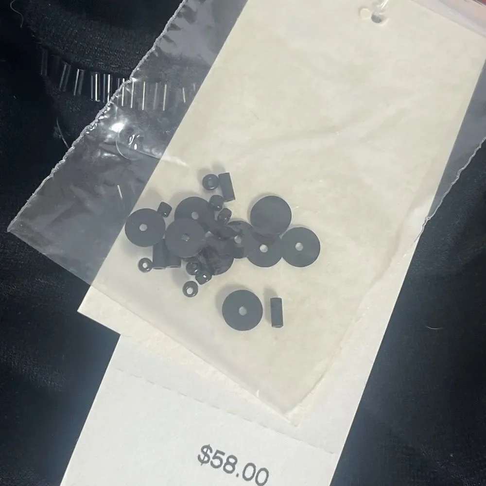 Chico's NWT‎ Black Bead And Sequin Trim Tank Top Sz 1/M
